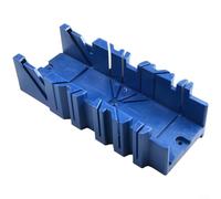 Cassetta per troncatrice per la lavorazione del legno, 45, 90 gradi, strumento di bloccaggio per sega a mano, taglio accurato, plastica ABS blu (piccola)