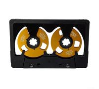 Cassetta per vergine I per Registrazione Audio Fedele Cassetta(Black+Gold) | Struttura metallo e ABS, 50 minuti registrazione, nastro I, custodia inclusa, uso duraturo