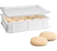 Cassetta pizza panette palline per impasti pane focacce con coperchio cm40x30x10