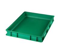 Cassetta Pizza Service Sovrapponibile Verde 60x40x10cm PAVONI - Pizzeria Verdura