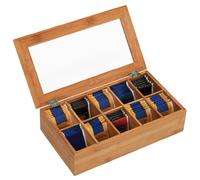 CASSETTA PORTA BUSTINE THE TISANE LEGNO BAMBOO HORECA PROFESSIONALE ZAEA535