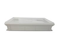Cassetta Porta impasti 60X40X10h BIANCA palline pizza pane panette con coperchio
