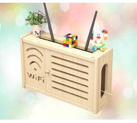 Cassetta Porta Modem da Parete Scatola Router WiFi da Muro Mensola TV a Muro Router WiFi Armadio Porta Modem,C-36x24cm