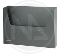 CASSETTA PER PUBBLICITA MAURER ANTRACITE 34X8X26H CM