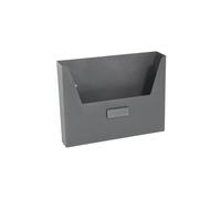 Cassetta porta pubblicità in acciaio verniciato 255x340x50 mm grigio