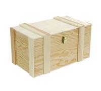 Cassetta portabottiglie 2+2 Posti in pino naturale cm 37x21xh19