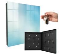 Cassetta portachiavi 30x30 cm Sogno celeste Porta Destra Nero