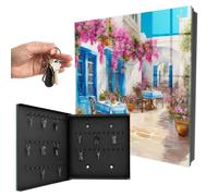Cassetta portachiavi 30x30 cm Viale dei Fiori Porta Sinistra Nero