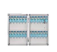 Cassetta Portachiavi Cassetta portachiavi a parete in lega di alluminio ABS Dormitorio Affitto Casa Protezione di sicurezza Serratura di stoccaggio Cassaforte Gestione Armadio(As shown 24-bit)
