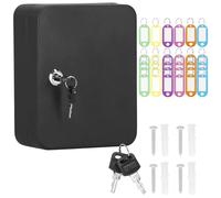 Cassetta Portachiavi Da Parete Armadietto Appendichiavi Box 48 Chiavi Serratura