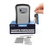 Cassetta portachiavi esterna con codice cassaforte per chiavi muro | Le chiavi di scorta restano dietro un frontale in metallo, non più sotto lo zerbino o nel vaso