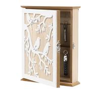 Cassetta Portachiavi In Legno Vintage Con 6 Ganci Portachiavi In Legno, Cassetta Portachiavis In Legnos Con Cavità Europee, Per Keys, Gioielli, Piccoli Oggetti, Per Ingresso, Corridoio, Ufficio