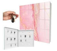Cassetta portachiavi in metallo 30x30 cm Sogno rosa Porta Sinistra Bianco