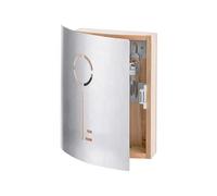 CASSETTA PORTACHIAVI LEGNO BEIGE 21.5X5.5X24.5CM ORGANIZER CHIAVI APPENDI CHIAVI