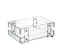 Cassetta portafrutta Piccola, in materiale acrilico 24x17xh9 cm , sovrapponibile in acrilico colore trasparente