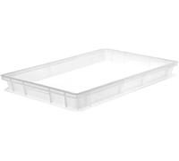 Giganplast GIG Cassetta Portaimpasto per Pane e Pizza, Bianco 60x40x10