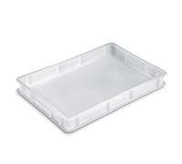 Cassetta Portaimpasto Pane Pizza Giganplast MOD.Service Cm.60X40X7 Bianca