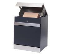 Cassetta portalettere a parete HWC-K41 acciaio zincato 58x45x36cm antracite e grigio