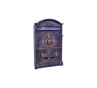CASSETTA PORTALETTERE PORTA POSTALE ALLUMINIO BUCA LETTERE BRONZO ARALDICO