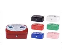 Cassetta portamonete in metallo con scomparto e divisori cassaforte di sicurezza