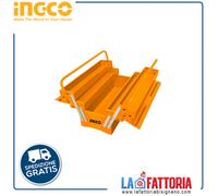 Cassetta Porta Attrezzi in Acciaio Vuota 495x200x240 mm INGCO Utensili Attrezzi