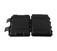 Cassetta portautensili a tenuta stagna resistente per obiettivi hardware per fotocamere - Organizer per addominali con inserti in schiuma antiurto 200 x 135 x 42 mm - nero/verde/giallo (nero)