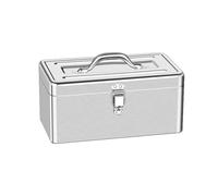 Cassetta portautensili in acciaio inox - Portautensili portatile a sbalzo con maniglia per il trasporto e design bloccabile per attrezzi