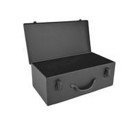 Cassetta portautensili in metallo nero, dimensioni 387x205x135 mm