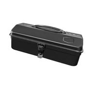 Cassetta portautensili in metallo resistente alla ruggine con manico ergonomico e lunga durata, contenitore per officina e uso domestico