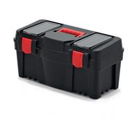 Cassetta portautensili in polipropilene con cerniere ABS maniglia ergonomica vassoio estraibile e chiusure laterali