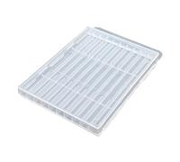 Cassetta portautensili per punte da trapano e rubinetti con chiusura sicura e gancio per appendere custodia trasparente per piccole parti