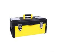 Cassetta portautensili portatile in acciaio inossidabile ABS con struttura ad alta durezza e resistente alle cadute per lavori sul campo (43,2 cm)