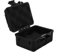 Cassetta portautensili portatile in plastica con rivestimento in schiuma, piccola e leggera, per viaggi e artigianato, cassetta degli attrezzi portatile multifunzione, 110 x 78 x 64 mm, attrezzatura