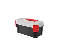 CASSETTA PORTAUTENSILI SMART struttura polipropilene - cerniere ABS - maniglia plastica ergonomica - 1 scomparto - vassoio estraibile - 2 cerniere scatto laterali - mm.380x234x225h. - carico max Kg.8.