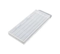 Cassetta portautensili trasparente resistente con chiusura sicura e gancio per appendere accessori e piccole parti