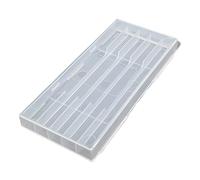 Cassetta portautensili trasparente resistente con chiusura sicura e gancio per appendere accessori e piccole parti