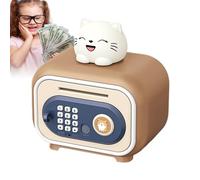 Cassetta portavalori per bambini, con password e impronte digitali, barattolo automatico per bambini, per giocare a Natale, casa, 4-10 anni, per bambini, ragazze, ragazzi e compleanni