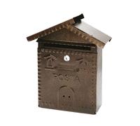 CASSETTA POSTA ACCIAIO VERNICIATO 28X9 H 35 ANTRACITE TETTO