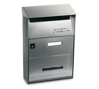 Alubox FTIXL Cassetta postale con tettuccio 220 x 110 x h325 mm Satinato