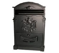 CASSETTA POSTA in ALLUMINIO Nero Opaco PER ESTERNI mod.GLORIA - POSTALE LETTERE