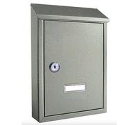 CASSETTA POSTA LAMIERA ZINCATA GRIGIO 21,5X6,5X30,5 CM