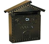 CASSETTA POSTA POSTALE IN FERRO BATTUTO CASETTA BUCA LETTERE 28X35X9CM