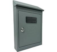 Cassetta Posta Tradizione con Cilindro Mini Acciaio Vern Grigio 175X50 H