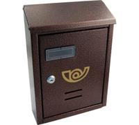 Cassetta posta tradizione deluxe acciaio vern nero/rame mm 210x70 h.mm 300 Mille