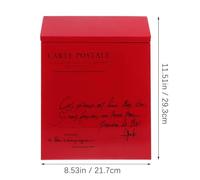 Cassetta Posta Vintage in Ferro Rosso Serratura da Muro | Installazione Semplice, Estrazione Comoda della Lettera, Uso Versatile, per Decorazione Casa e Giardino