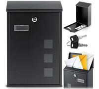 Cassetta postale 39x25,5x12 cm nera HM-864