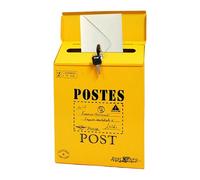 Cassetta postale a muro Cassetta delle lettere con chiusura impermeabile decorativa | Casseta in ferro metallo stile vintage europeo con chiave | Casseta postale per lettere all'aperto