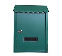 Cassetta postale a muro, Cassetta postale in stile europeo Courtyard Villa, cassetta postale da parete for esterni(Grün)