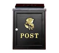 Cassetta postale a muro, Cassetta postale Villa, antipioggia, stile antico, in stile inglese(Gold Rose Spot)