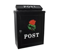 Cassetta postale a muro, Cassetta postale Villa, antipioggia, stile antico, in stile inglese(Red Rose Spot)